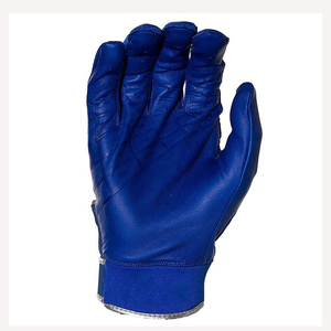 Men Baseball Batting <b>Gloves</b> Leather Ergonomic Fit Flexible Spandex Palm Padding Adjustable Strap <b>Moisture</b> Resistant Durable Grip - Product Image 6