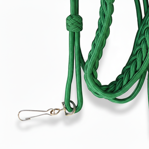 Aiguillette en viscose verte de qualité supérieure, très vendue, avec crochet métallique pour uniformes - Product Image 4