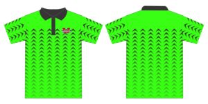 เสื้อโปโลแขนสั้นลายเรขาคณิตสีเขียวสำหรับผู้ชาย ผ้าโพลีเอสเตอร์ทอระบายอากาศ สไตล์ลำลอง - Product Image 3