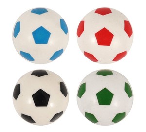 Lot de 6 ballons de football en mousse multicolores personnalisables – Tailles 3-5, revêtement en caoutchouc, écologiques, durables, légers, pour l'entraînement et le rebond - Product Image 5