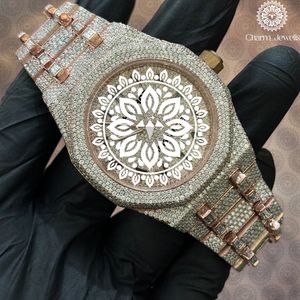 Charm Jewels Luxury Men's Stainless Steel Watch 42mm Rectangle Dial Analog Quartz Movement Sapphire Crystal Folding Clasp - Product Image 1