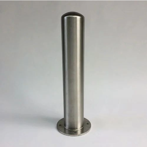 Heavy Duty Stainless Steel Parking <b>Security</b> Bollard with Reflective <b>Tape</b> - Product Image 3
