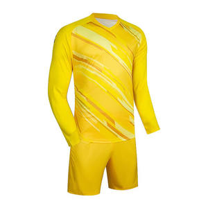 Maillots de football personnalisés, maillot de gardien de but pour hommes, uniforme de football à manches longues, short de football, protection en éponge pour l'entraînement. - Product Image 2