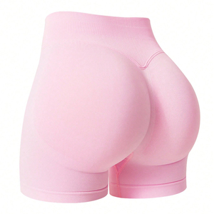 Shorts de cyclisme sans couture à taille haute élastique pour femmes, collection 2026 – Compression, gym, entraînement, fitness, course à pied - Product Image 1