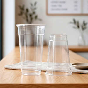 Viet Nam 12/16/22oz PP <b>Plastic</b> <b>Cups</b> Wholesale Transparent <b>Cups</b> With Lids For Iced Beverage Matcha Tea Coffee Juice - Product Image 1