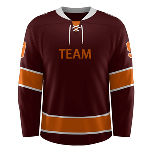 Maillot de hockey sur glace personnalisé de haute qualité avec impression par sublimation et lacets - Product Image 4