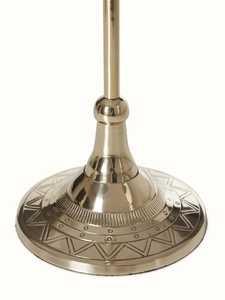 Natural Aluminum Handmade Eco-Friendly Durable Portable <b>Candlestick</b> Holder with <b>Tall</b> White Candle for Religious Activities - Product Image 3