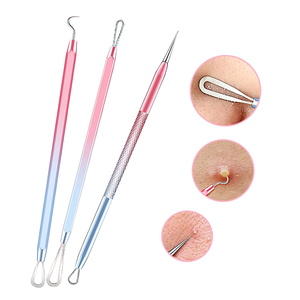 <b>Blackhead</b> Remover 9 Pcs Pimple Popper Tool Set Stainless Steel <b>Blackhead</b> <b>Extractor</b> Removal Tools set - Product Image 4