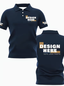Reflective Trim Short Sleeve Contrast Panel Workwear Polo Shirt Men's & Women's Custom Work Polo Shirts Personalized Name/Text - Product Image 2