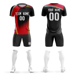 ชุดกีฬาสำหรับผู้ชายชุดฟุตบอลแบบซับลิเมชันแห้งเร็วระบายอากาศได้ดี - Product Image 2