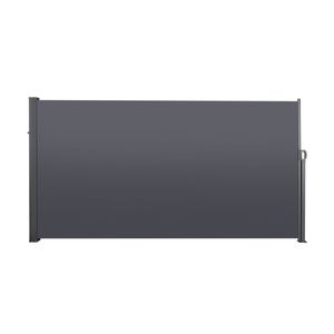 Auvent latéral rétractable résistant aux UV et imperméable pour la terrasse, la cour, le balcon, en gris foncé, 118,1 pouces de large - Product Image 2