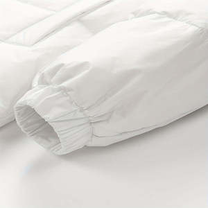 Blouson matelassé unisexe color block, col montant, fermeture éclair, coupe-vent, rembourrage standard en polyester, décontracté, coupe ample, hiver - Product Image 3
