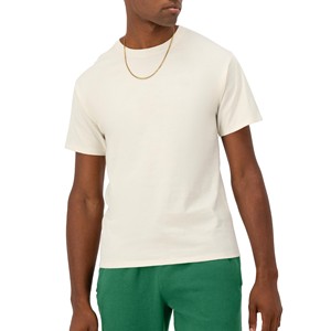 Camiseta de algodón para hombre de marca americana, estilo veraniego, lavada y desgastada, de manga corta, moderna, holgada, talla grande, diseño 3D en blanco. - Product Image 1