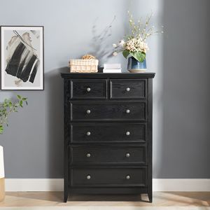 Modern 6-Drawer Dresser <b>Cabinet</b> Closet Organizers <b>Storage</b> for Clothes L-Shaped Drawers - Product Image 1
