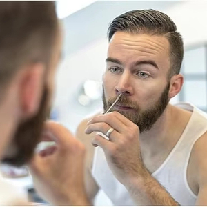 Ciseaux de toilettage du nez en acier inoxydable, outil de coupe de précision, ciseaux à pointe fine pour la coupe des cheveux, pour les soins personnels et le soin du visage - Product Image 5