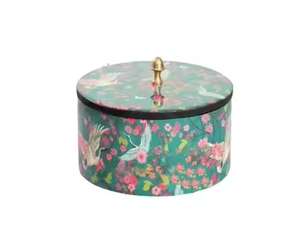 Plat à gratin de luxe à imprimé floral avec couvercle, pot de service décoratif pour buffet, vaisselle pour hôtels, restaurants et traiteurs - Product Image 1