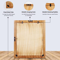 Miroir moderne en bois avec incrustations en os pour la décoration intérieure de luxe