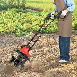 Motozappa Elettrica 10 Amp, 380 RPM, Coltivatore da Giardino con 4 Lame, Larghezza di Lavoro 14'', Manico Pieghevole, Controllo Strutturato - Product Image 1