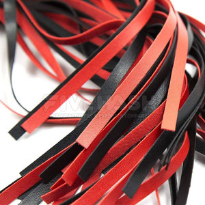Leather Flogger Premium Leather Strips Flexible Design Strong <b>Grip</b> Handle Leather Flogger Easy <b>Control</b> - Product Image 3