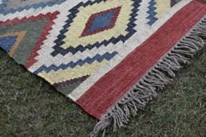 Alfombra Kilim de Yute de Fibra Natural – Alfombra Reversible Hecha a Mano para Sala de Estar y Hotel, Suministro Directo de Fábrica - Product Image 3