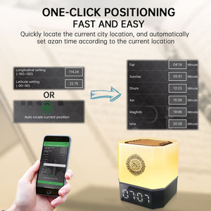 Haut-parleur intelligent de <span class=keywords><strong>coran</strong></span> de prise de mur pour le lecteur en plastique d'Islam d'USB de <span class=keywords><strong>radio</strong></span> de lumière LED de Bluetooth avec la commande à distance tactile avec l'application - Product Image 5