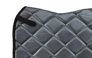 Selle de cheval élégante en sergé de coton, matelassée en spirale, multicolore, avec passepoil en corde, double couche de mousse, rembourrage en polyfill, mélange de laine et de soie - Product Image 2