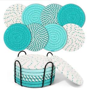 เสื่อปูโต๊ะปอกระเจาแบบย่อยสลายได้แผ่นปูรองจานทำจากเส้นใยธรรมชาติสำหรับบ้านที่ใส่ใจสิ่งแวดล้อม - Product Image 6