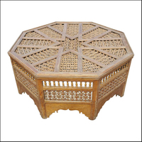 Table marocaine de luxe pour salon, hôtel, maison, fabriquée en métal de haute qualité, plaquée or, design unique et haut de gamme