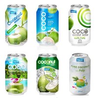 Eau de coco 330ml certifiée halal avec 100% ingrédients naturels