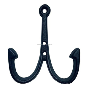 Crochets de décoration murale en métal noir faits à la main pour tissu et accessoires pour la maison et la salle de bain par Ambience Lifestyle - Product Image 5