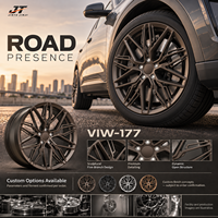 Jantes forgées Y-spoke lattice 18-22 pouces, finition bronze mat, 5x112 5x114.3 VIW-177 pour BMW Audi Mercedes-Benz
