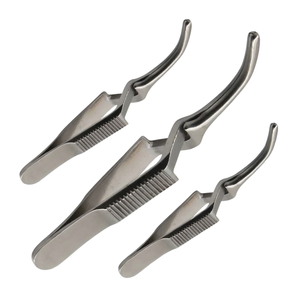 ชุดเครื่องมือผ่าตัดหลอดเลือดสแตนเลส DeBakey Curved Bulldog Clamps Ariston International Atraumatic Artery Clamp - Product Image 1