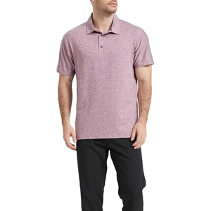 Chemise de golf pour homme en polyester tricoté uni respirant à manches courtes – Vente en gros pour fournisseurs personnalisés - Product Image 5