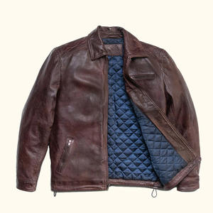 Chaqueta de Cuero para Hombre, Estilo Moderno, Personalizable, Precio al por Mayor, Manga Larga, Impermeable y Transpirable, Superventas - Product Image 6