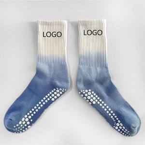 Calcetines de Pilates con Logotipo Personalizado para Mujer, Calcetines de Yoga Antideslizantes con Degradado, Calcetines Deportivos de Algodón Tejido Antideslizantes para Estudios de Fitness - Product Image 2