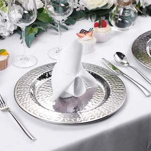 Plato de plástico resistente reutilizable, elegante, para decoración de mesas de banquete - Product Image 2