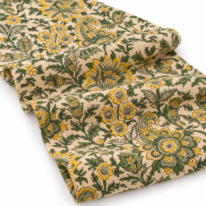 Tela de Voile de Algodón Orgánico Peinado Estampada, Ligera, con Diseño Floral, para Vestidos de Niños, Cortinas, Fundas de Almohada y Decoración del Hogar - Product Image 5