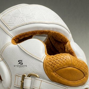 Protège-tête en cuir imprimé sur mesure, léger et réglable, respirant, pour l'entraînement de MMA et de Kickboxing 2026 - Product Image 5