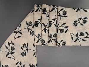 Nouvelle Tissu en Cordon Noir Élégant pour Femme avec Broderie Florale et Motif Géométrique - Product Image 4