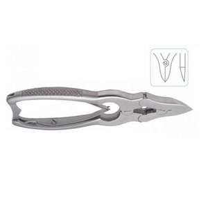 Vente en gros de coupe-ongles de podologie de haute qualité, à double action, en forme de lune, à mâchoires droites, à double ressort, 15 cm - Product Image 3