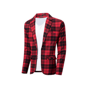 Blazers pour hommes STITCH MASTER de haute qualité, coupe ajustée moderne, confection haut de gamme, en polyester, simple boutonnage, col cranté - Product Image 1