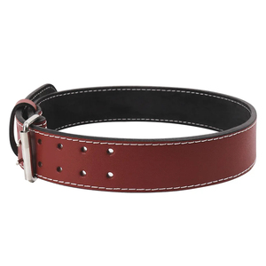 Ceinture de musculation en cuir avec boucle réglable pour l'entraînement en force, soutien lombaire unisexe - Product Image 3