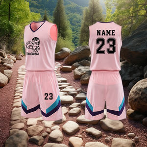 Conjuntos de Uniformes de Baloncesto Personalizados para Unisex |   Impresión por Transferencia de Calor 100% Poliéster para Estudiantes, Equipos, Clases y Jóvenes - Product Image 6