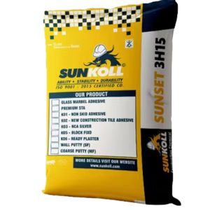 Adhesivo de construcción de alta calidad y masilla para paredes, solución de unión duradera a base de cemento para fijación de mármol, vidrio, azulejos y bloques. - Product Image 1