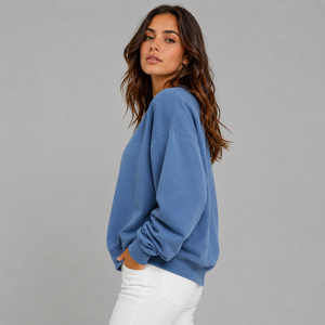 Sudadera para mujer, cálida, de forro polar, cómoda, suave, transpirable, informal, de corte relajado, elegante, perfecta para el día a día. - Product Image 2
