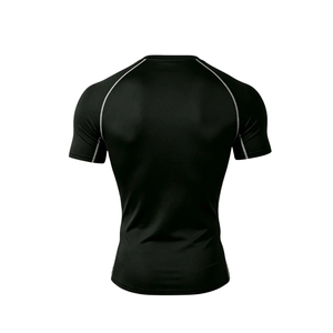 <b>Men</b> <b>Summer</b> Athletic Tracksuit Set Breathable Quick Dry Short Sleeve Training Shirt Jogger <b>Pants</b> Sportswear Gym Workout Running - Product Image 2