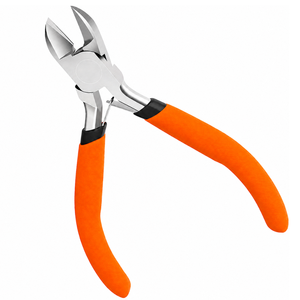 Pince coupante diagonale Orange Grip en acier inoxydable, outils de fabrication de bijoux pour la découpe de fils DIY, précision et robustesse - Product Image 1