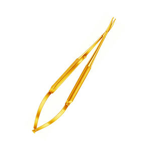 Ciseaux à cuticules professionnels en acier inoxydable à lame incurvée et affûtée, pour soins des ongles, usage en salon, qualité de précision, instruments Kaamir - Product Image 1