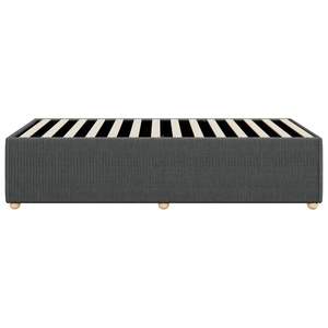 Cadre de lit en contreplaqué polyester gris foncé, bois d'ingénierie, taille double - Product Image 5