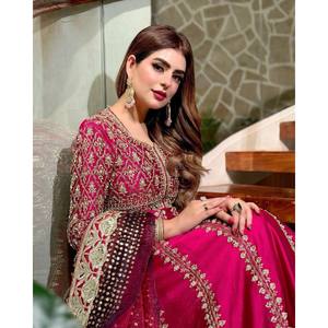 Vestido de Seda de Diseñador y Dupatta para Fiestas, Conjunto Tradicional de Lehenga Choli - Product Image 2
